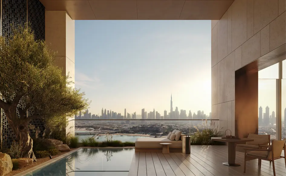 4-Bedroom Penthouses at Aman Residences Dubai — High-Floor Skyline View — view 3