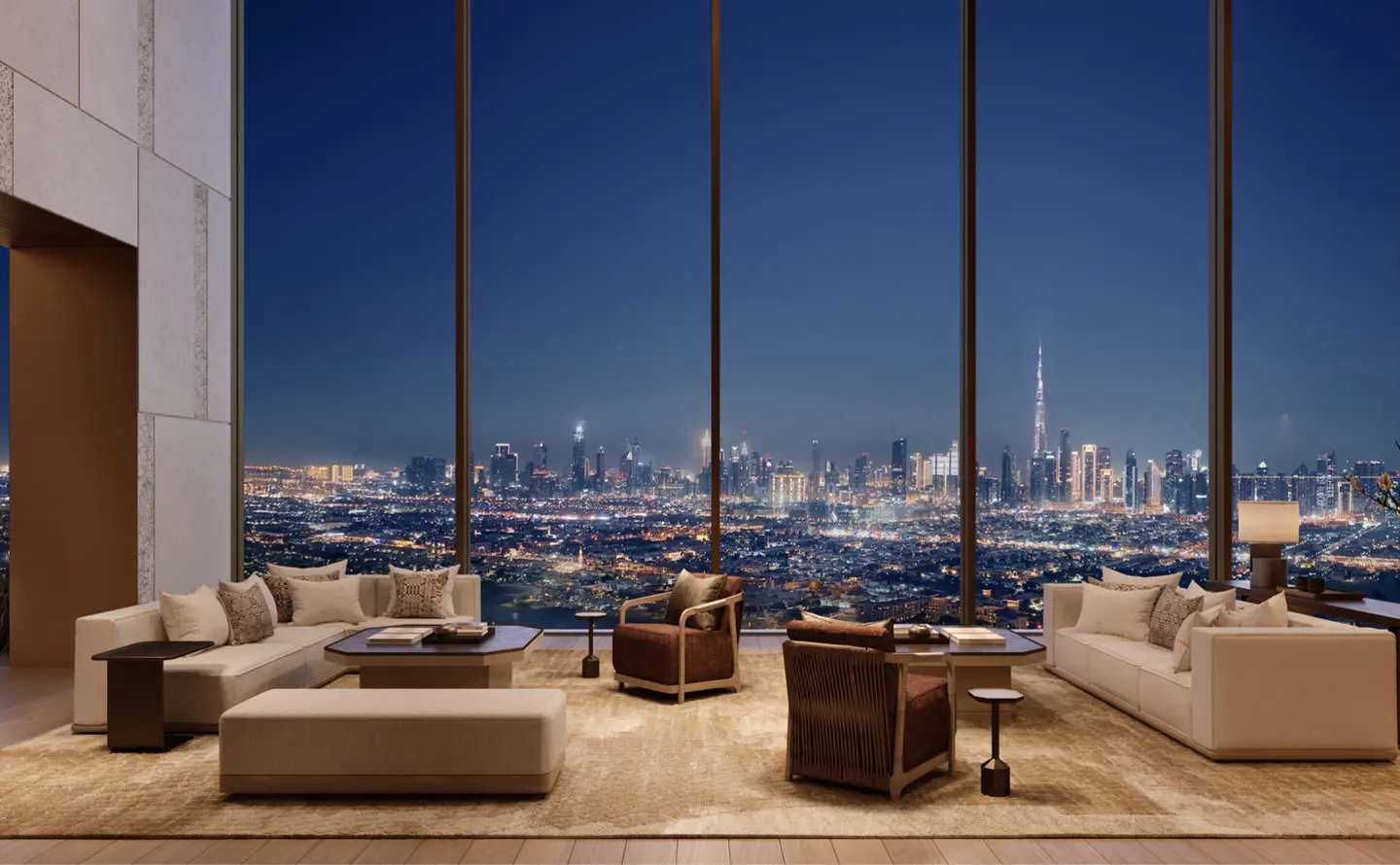 4-Bedroom Penthouses at Aman Residences Dubai — High-Floor Skyline View — view 1