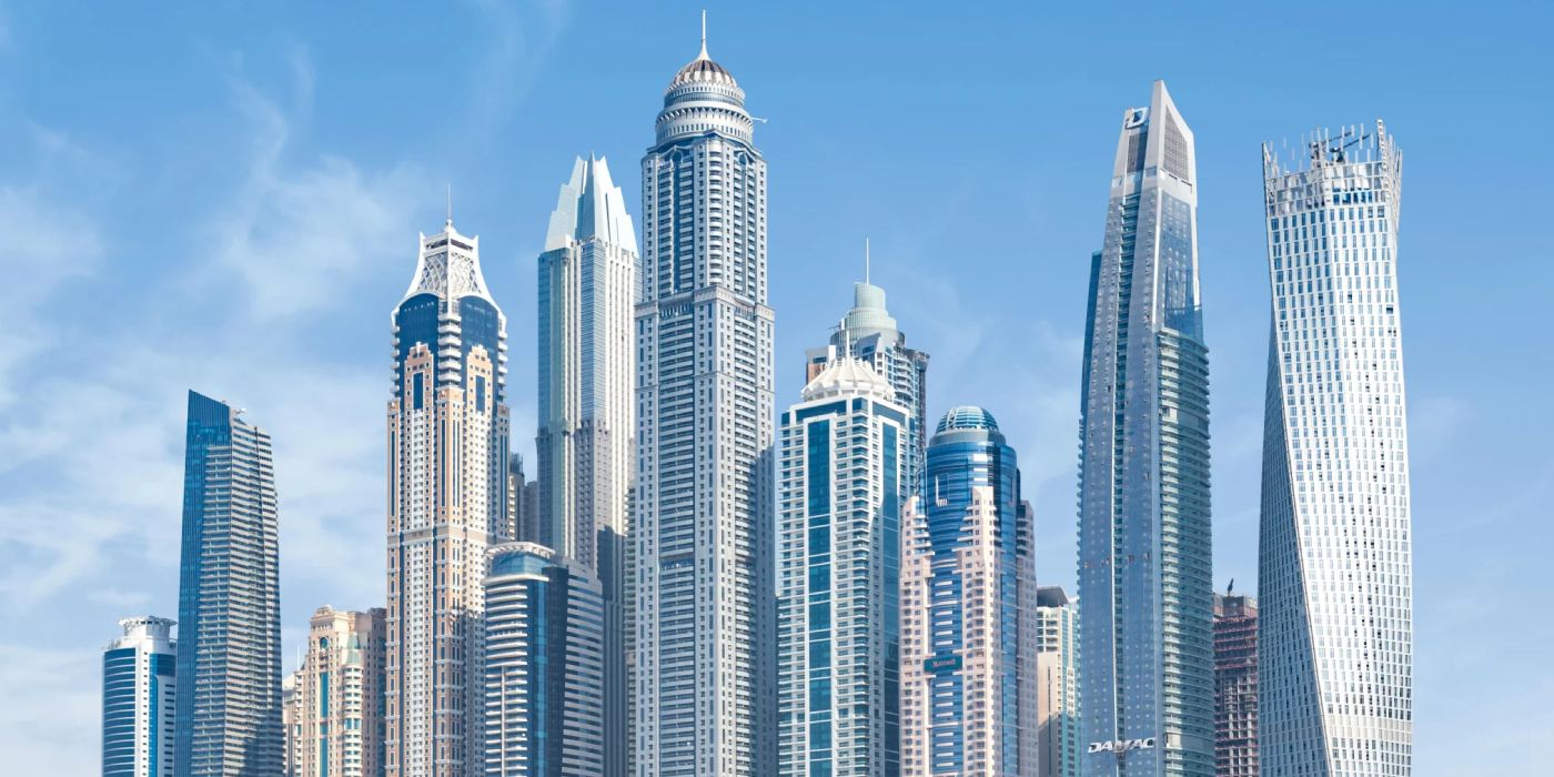 1-Bedroom Apartments at Avarra Residences by Palace — High-Floor Skyline View — view 1