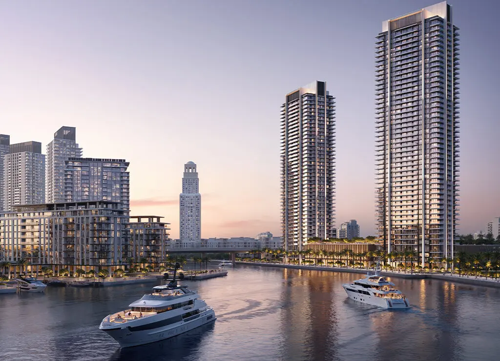 3-Bedroom Apartments at Creek Bay at Dubai Creek Harbour — High-Floor Skyline View — view 3