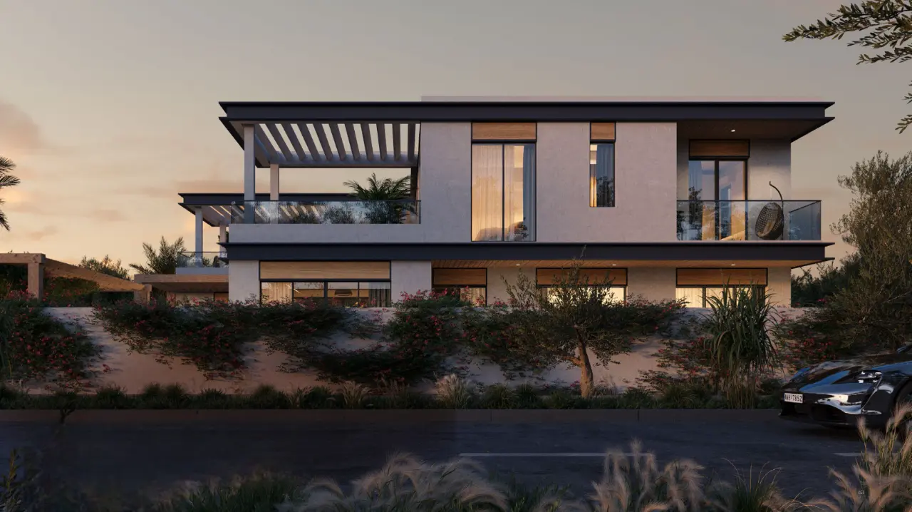 4-Bedroom Villas at Hudayriyat Beach Villas — Corner Unit with Wrap-Around Balcony — view 6