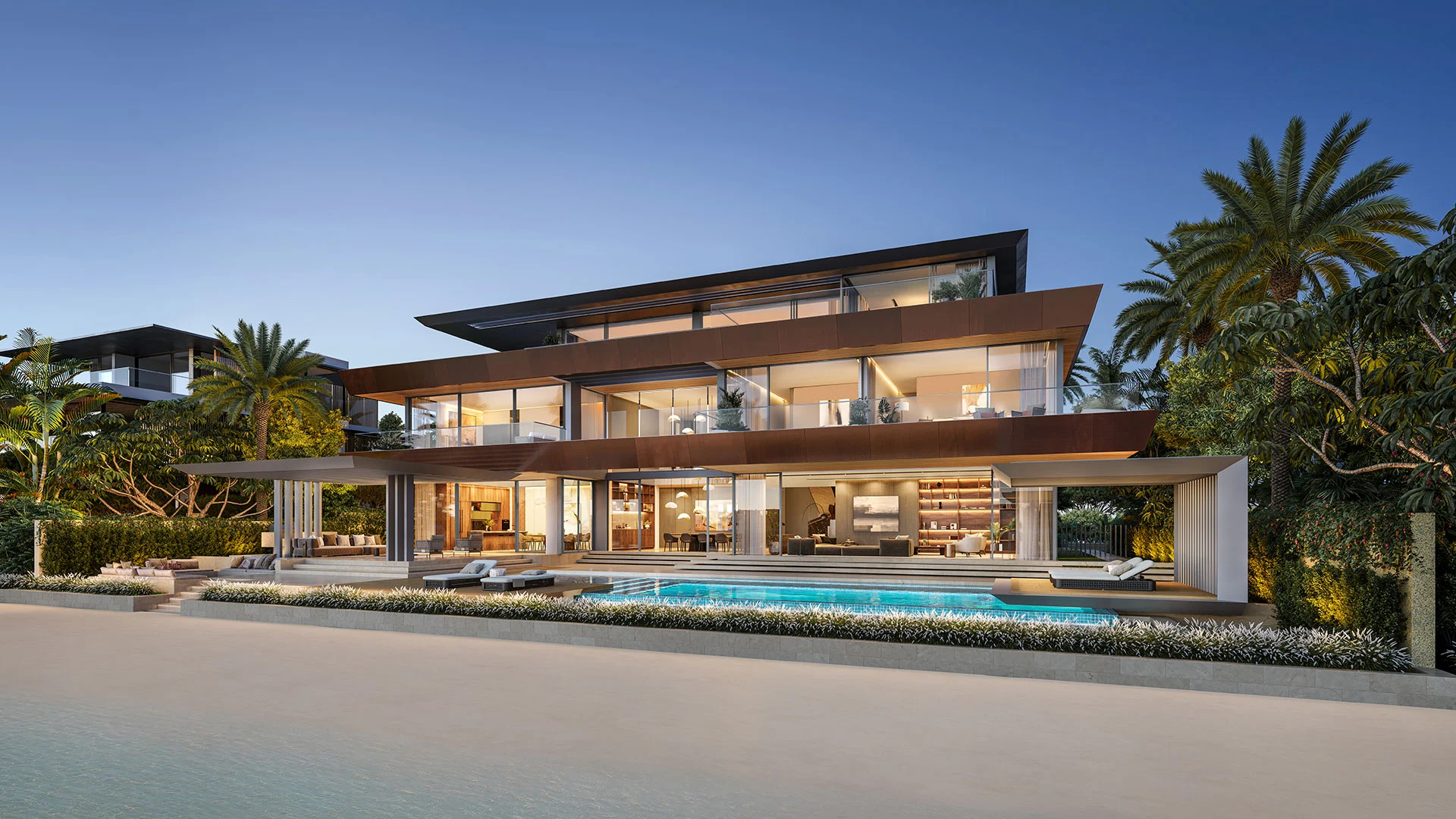 6-Bedroom Villas at Palm Jebel Ali Villas — High-Floor Skyline View — view 5