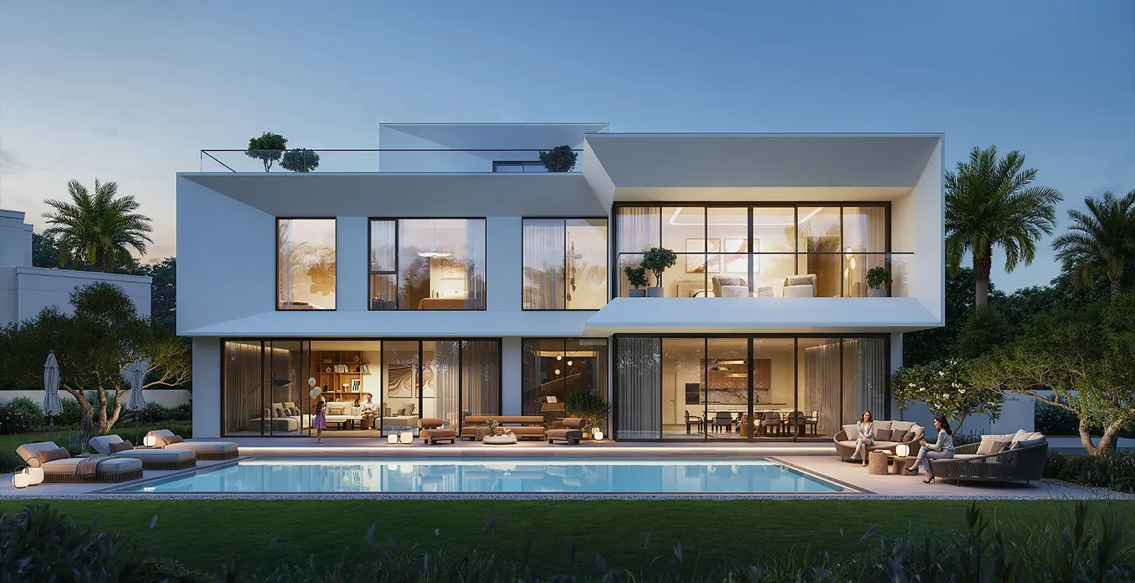 3-Bedroom Villas at The Oasis by Emaar — High-Floor Skyline View — view 3
