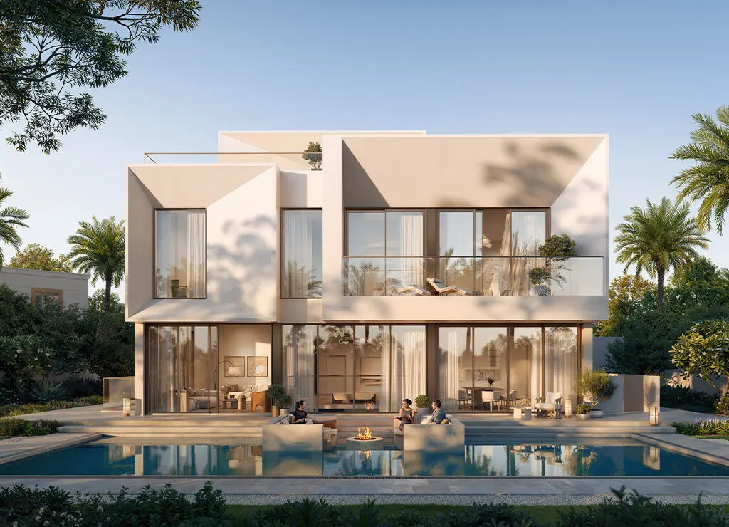 3-Bedroom Villas at The Oasis by Emaar — Corner Unit with Wrap-Around Balcony — view 3